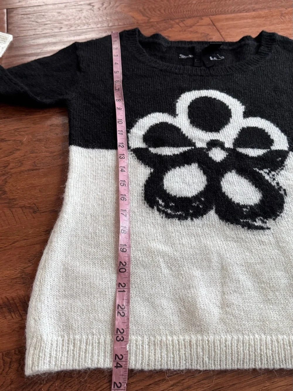 Desigual Black and White floral Sweater
